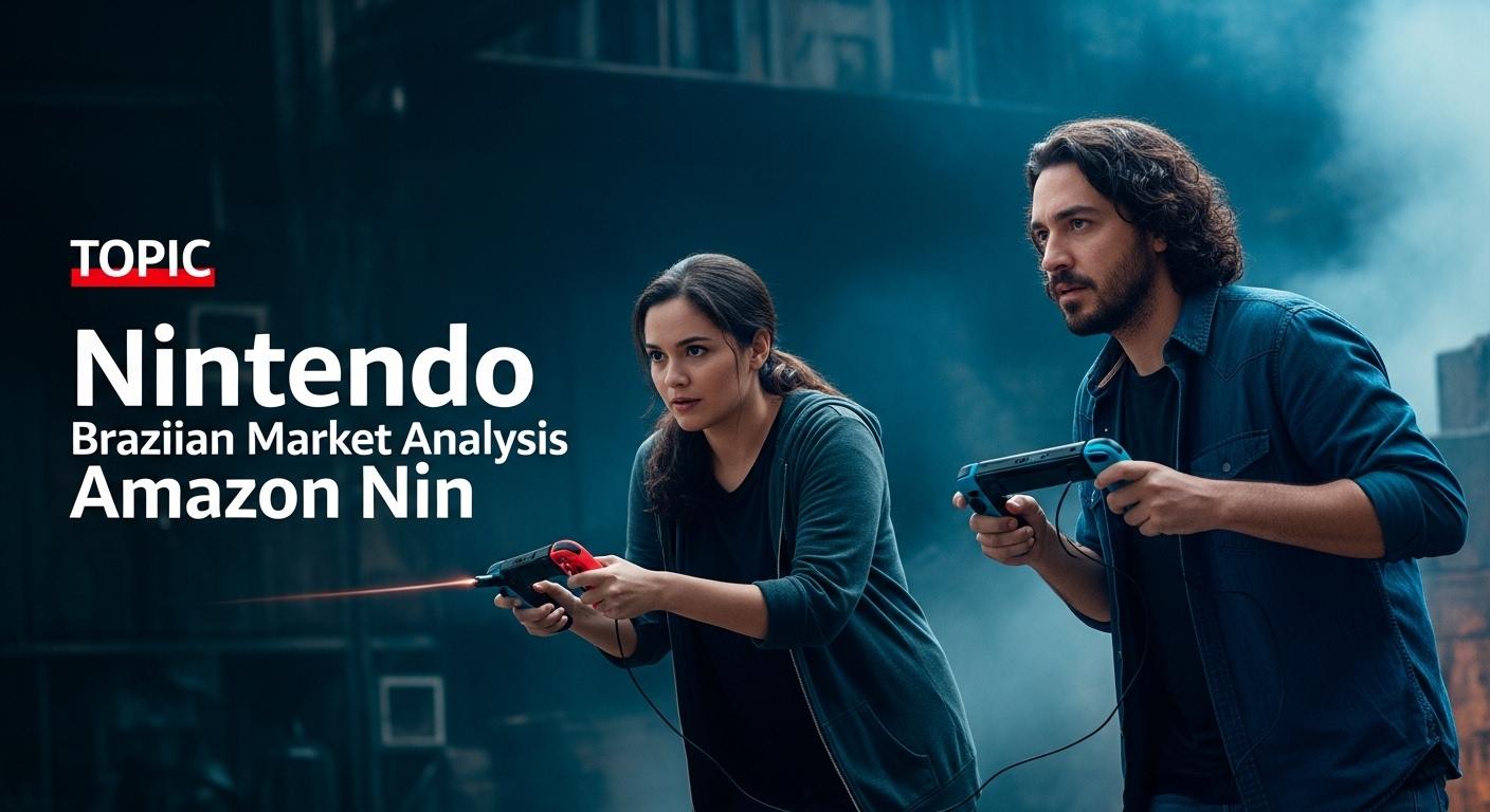 Brazilian shopper comparing Nintendo Switch prices on Amazon Brazil with Pix payment discounts