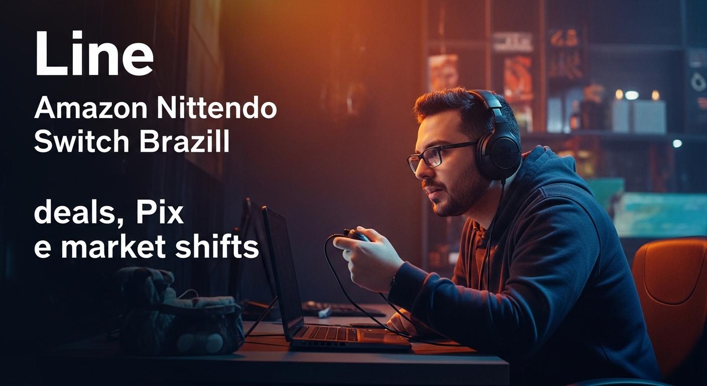 Nintendo Switch with Pix payment concept in Brazil